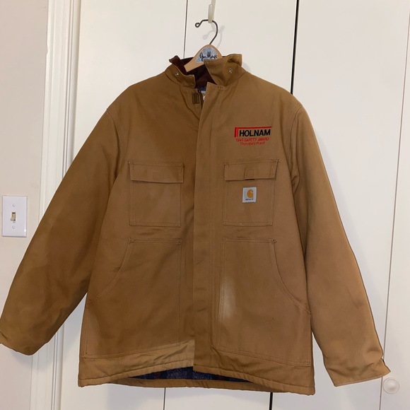 Carhartt Duck Chore Coat Safety Jacket 